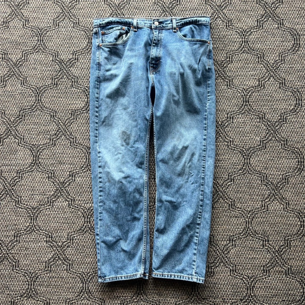 Levi's 505 Pants Mens 36x30 Blue Straight Leg Denim Regular‎ Fit Jeans